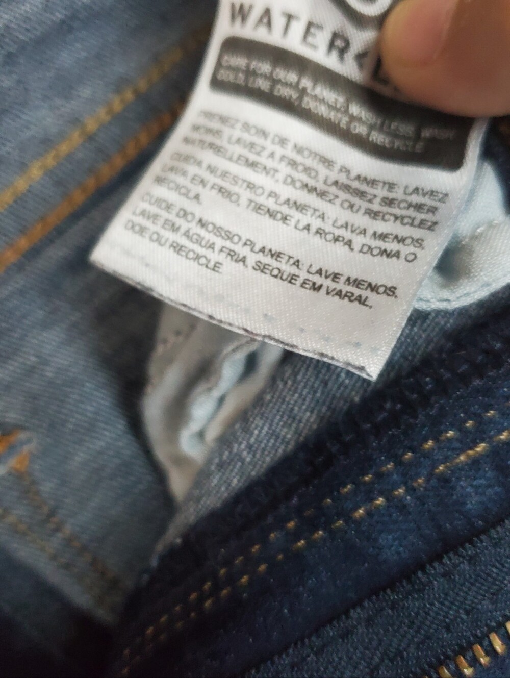 Levi's Dark Blue Straight-Leg Women's Jeans - Picture 7 of 7